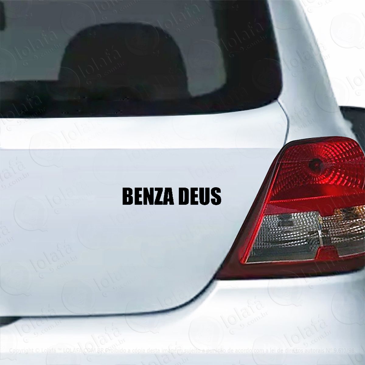 adesivo para carro benza deus mod:6003