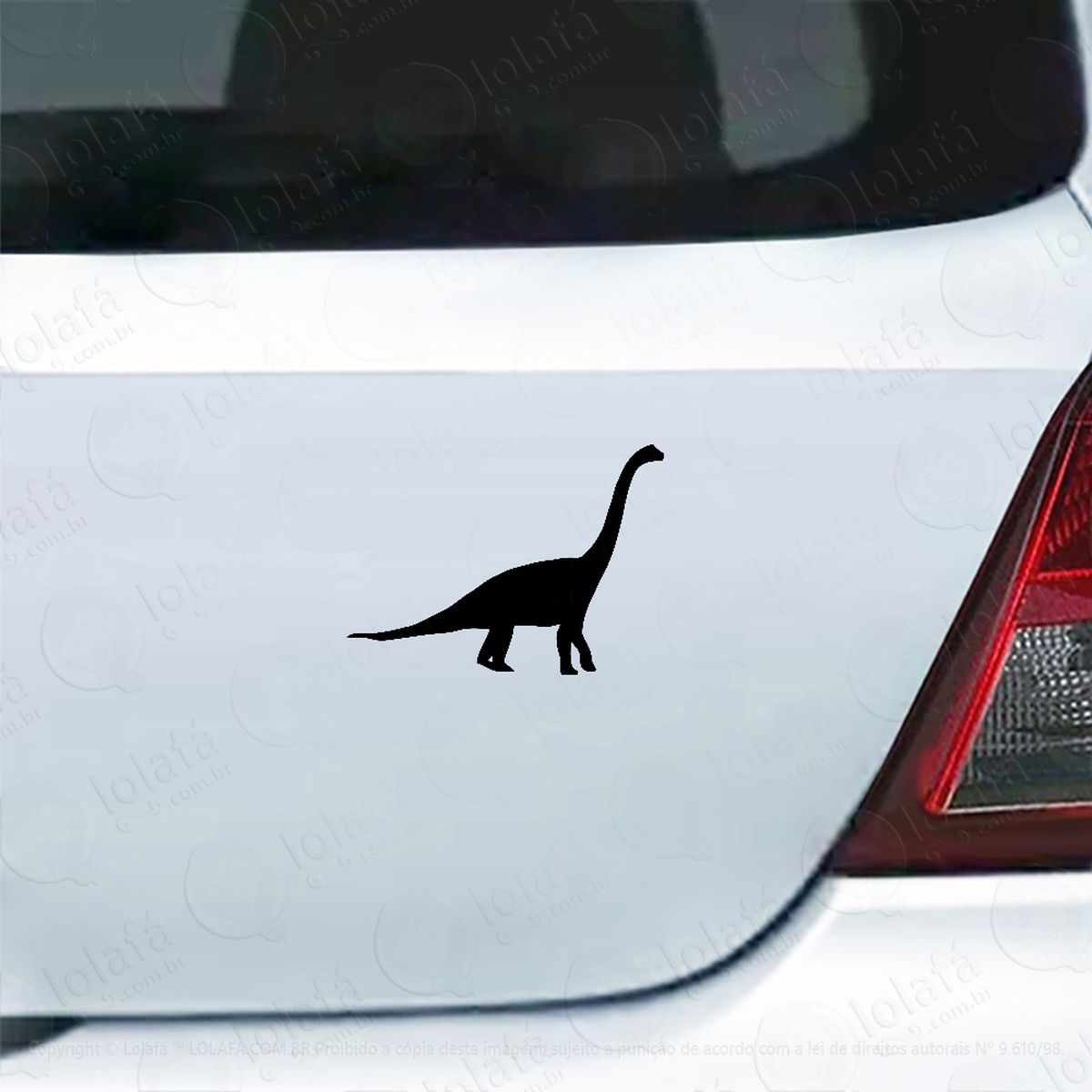 adesivo de carro braquiossauro dinossauro mod:6102