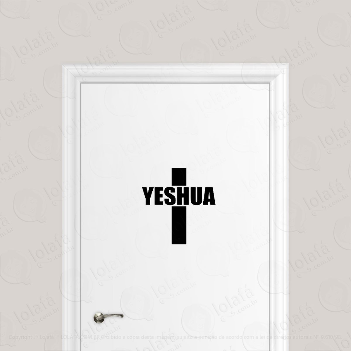 adesivo para porta yeshua salvador jesus mod:6544