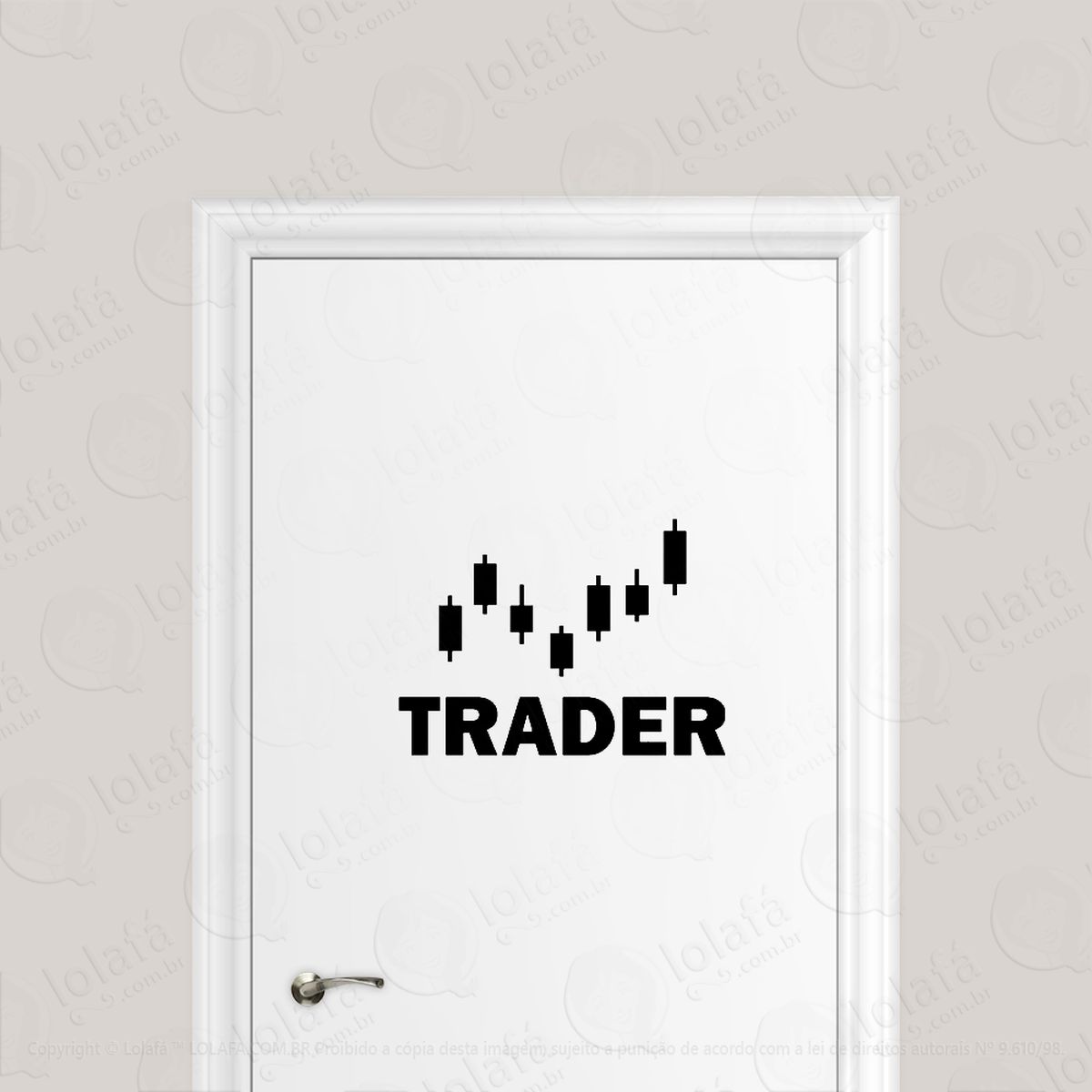 adesivo para porta trader operdador daytrader mod:6555