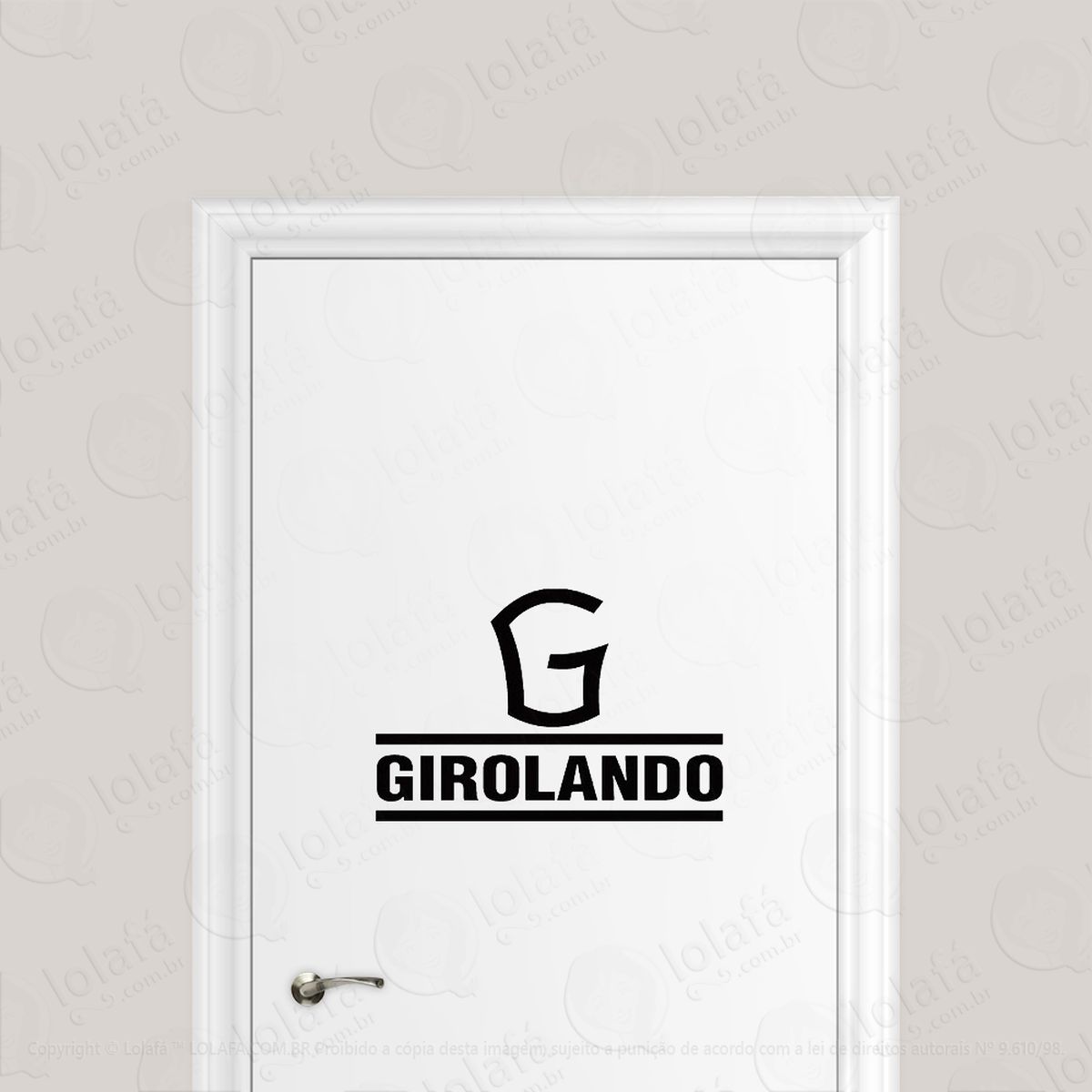 adesivo para porta boi gado girolando mod:6608