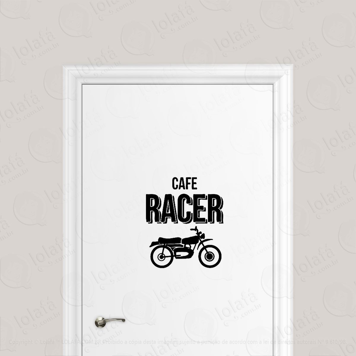 adesivo para porta café racer motocicleta mod:6672