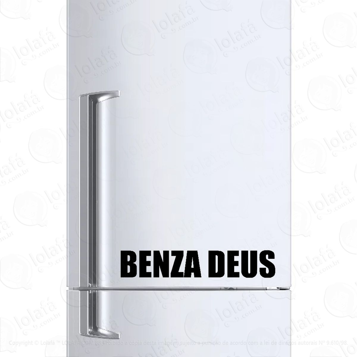 adesivo para geladeira benza deus mod:6675