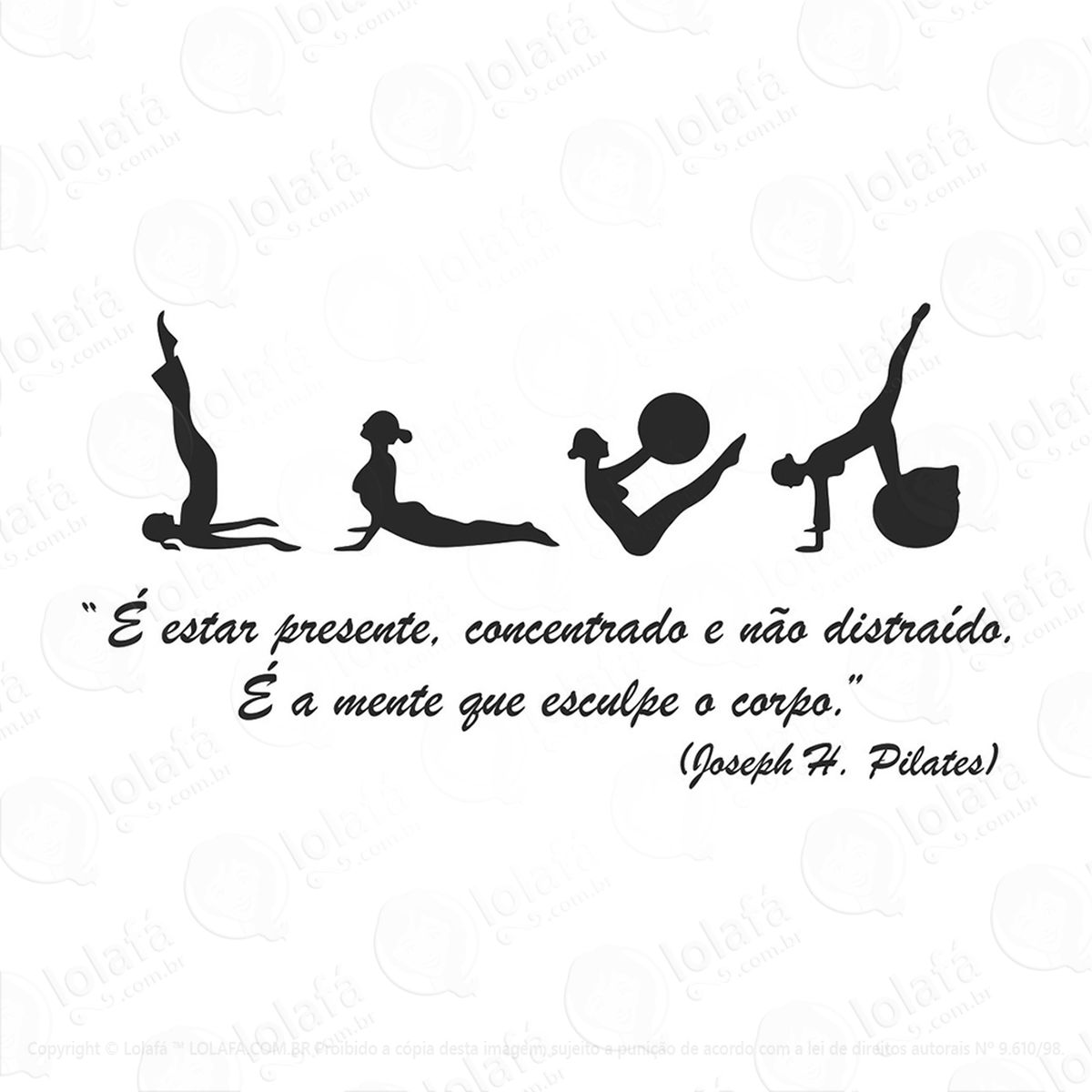 adesivo pilates frases 48x92cm mod:47