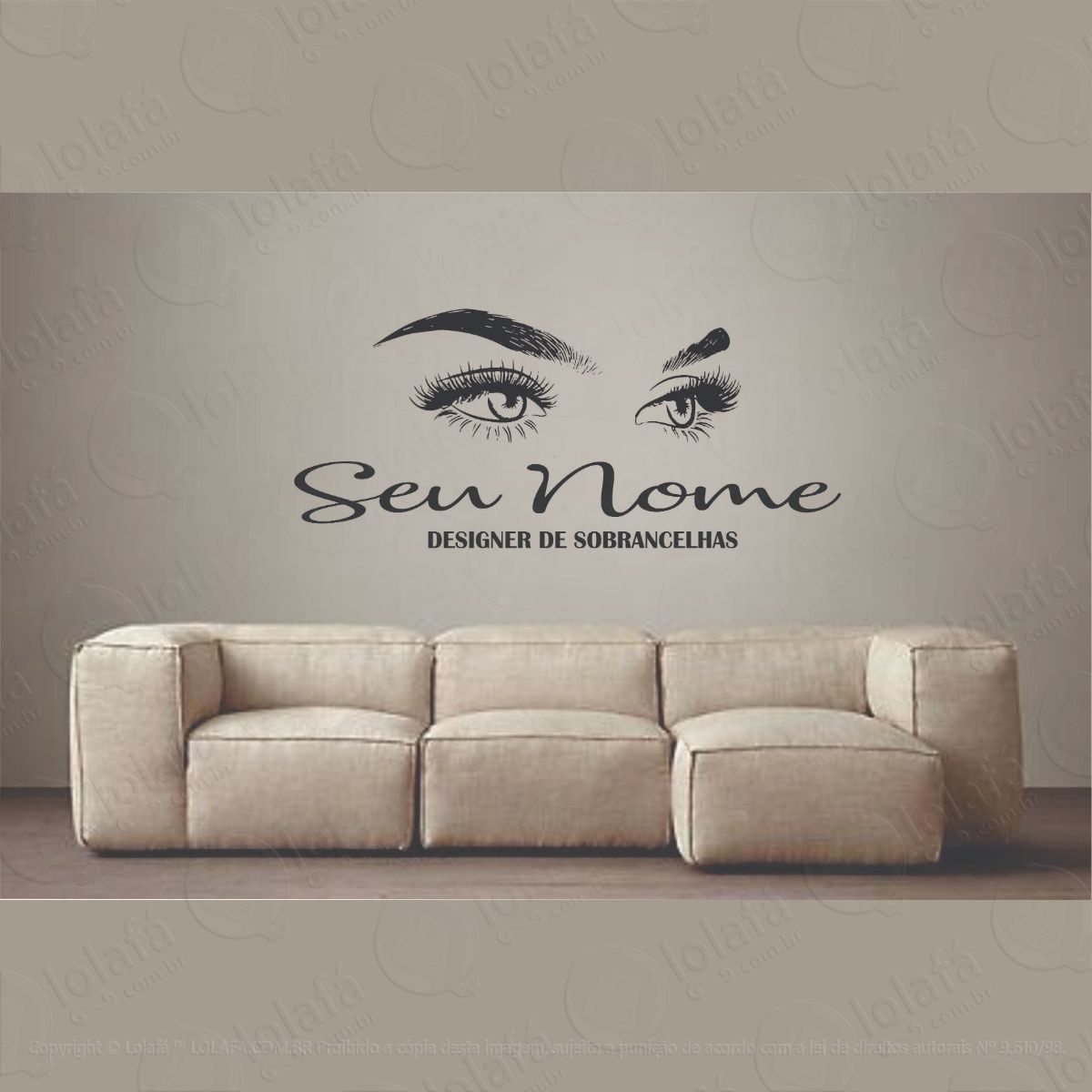 Adesivo Decorativo Designer De Sobrancelhas Mod:1220