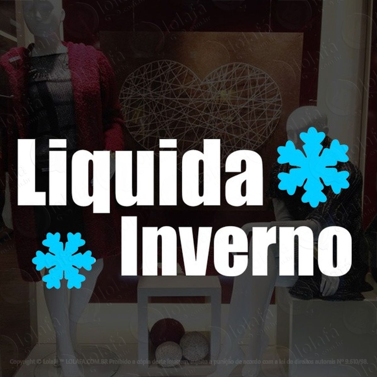 adesivo decorativo vitrine liquida inverno flocos de neve mod:1836