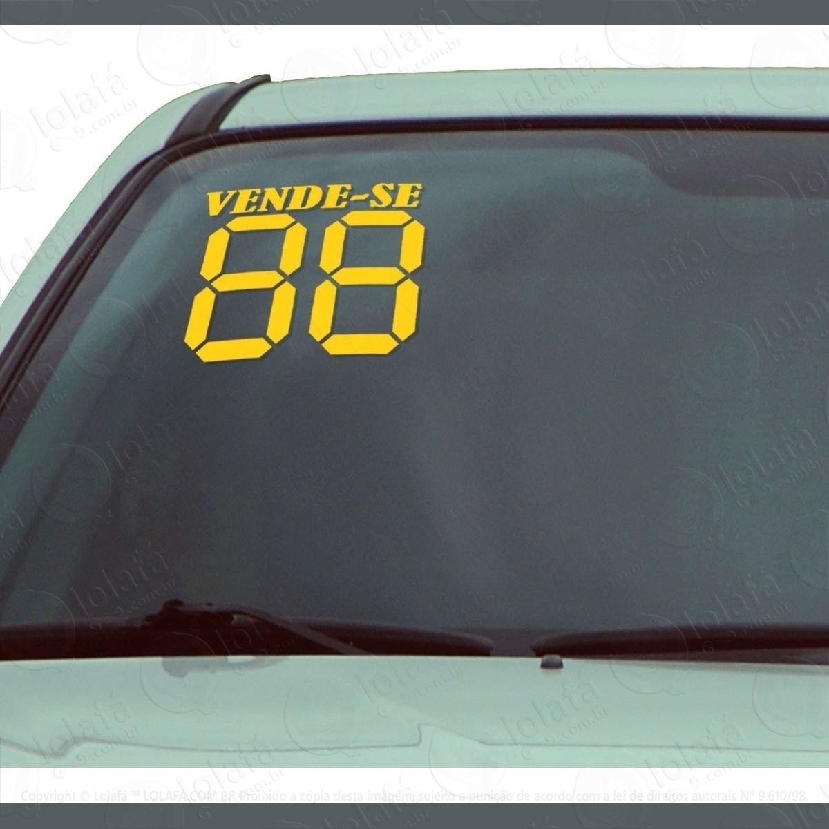 Adesivo Numero Ano Venda Concessionaria Carro 30x25 50 Pares Mod:3302