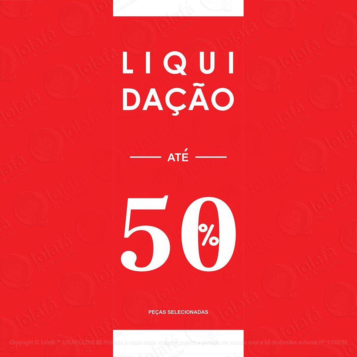 adesivo vertical liquidação 50% mod:5193