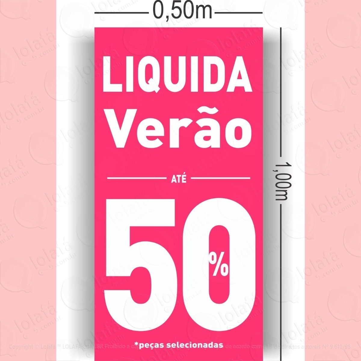 adesivo vertical vitrine liquida verão 50% mod:5811