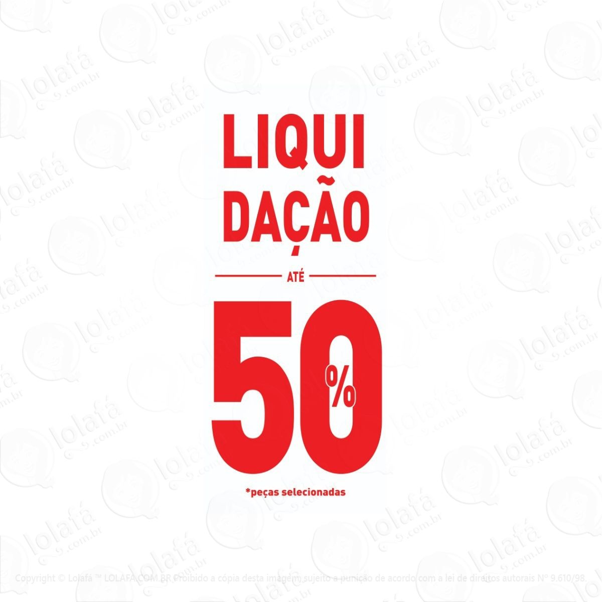 adesivo vertical liquidação 50% mod:5819