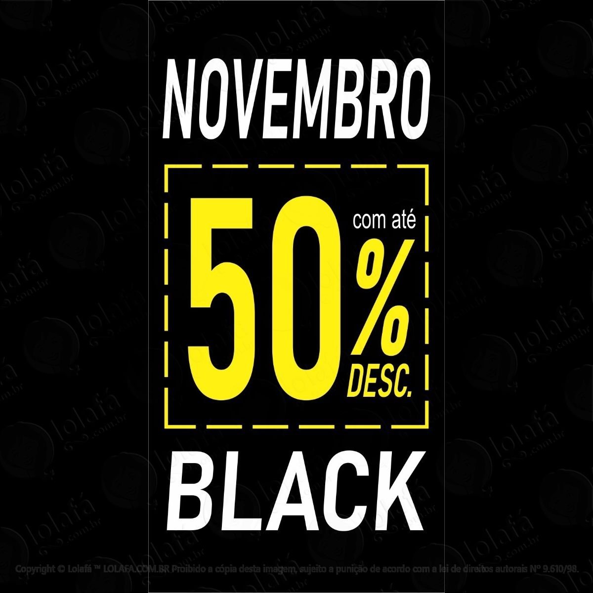 adesivo para vitrine novembro black liquidação promoção mod:5955