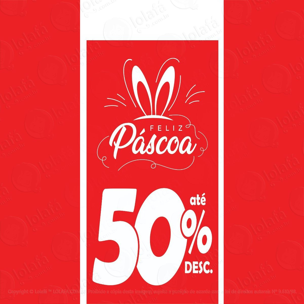 adesivo vertical pascoa 50% mod:5967