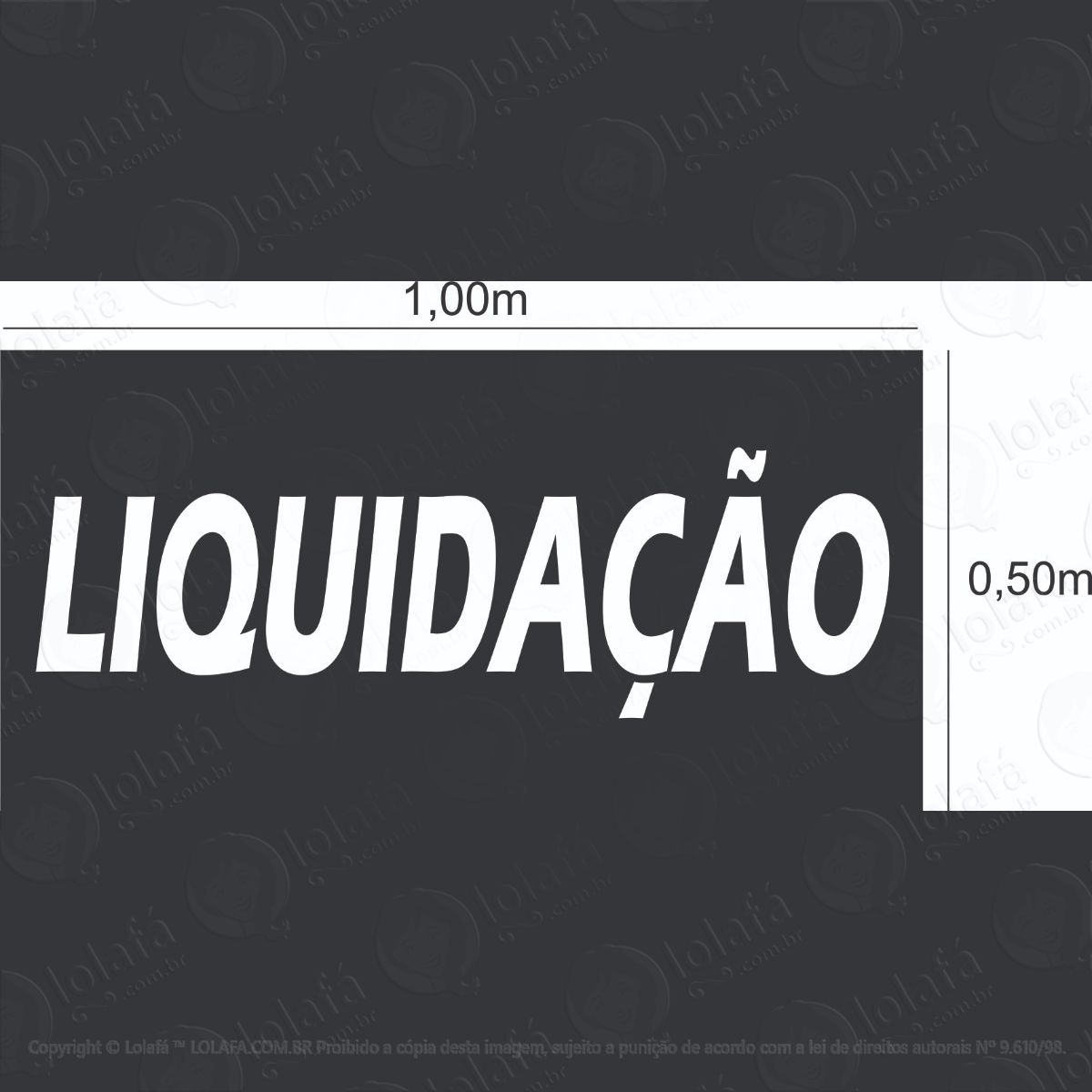 adesivo liquidação para vitrine mod:6000