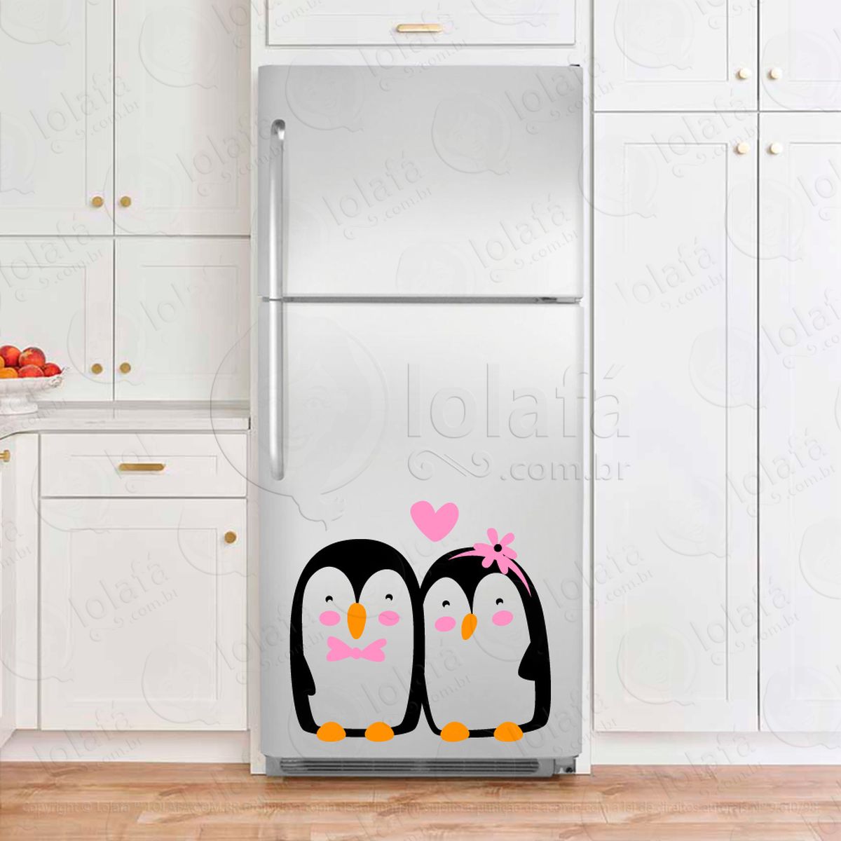 pinguins adesivo de geladeira - mod:224