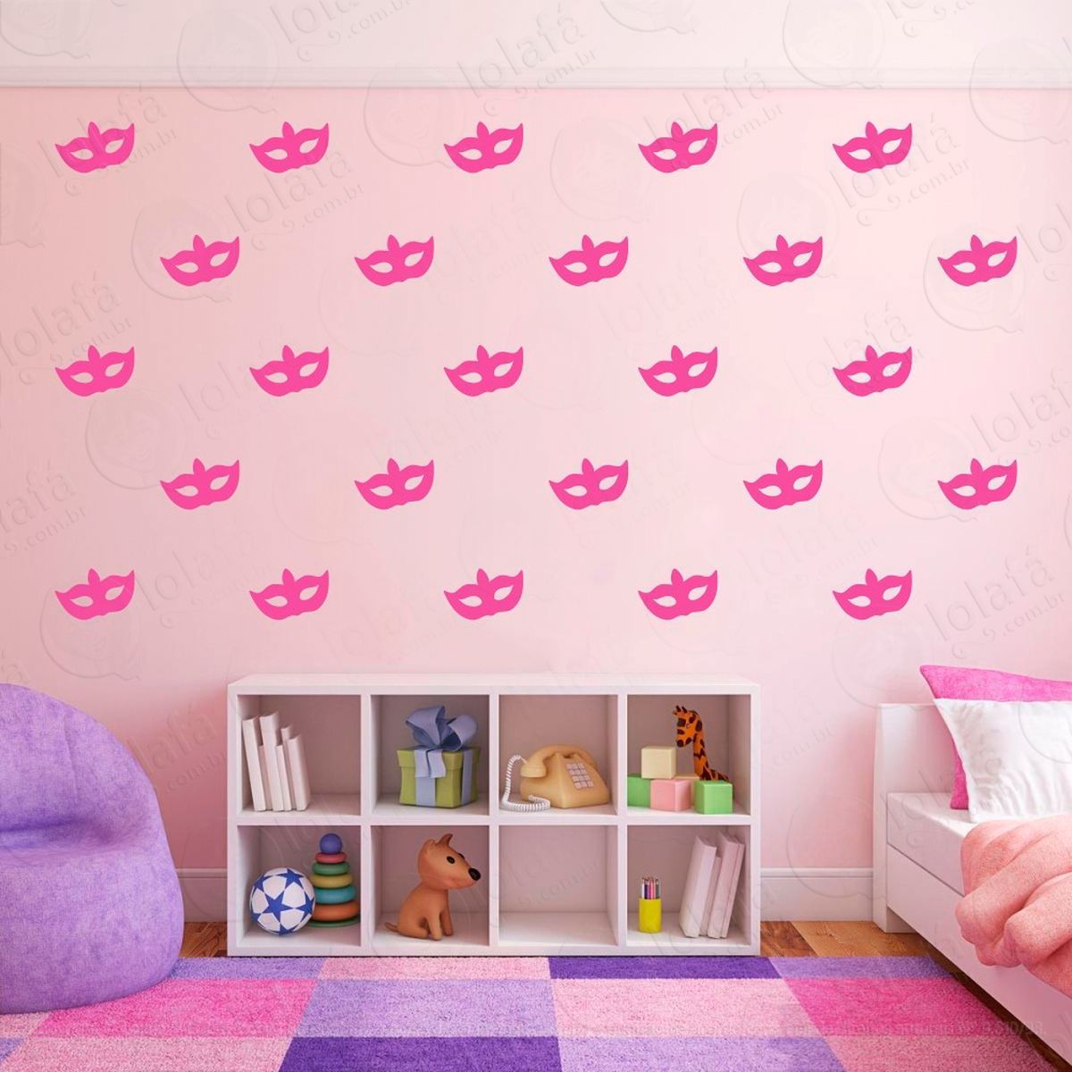 adesivos máscaras 32 peças adesivos para quarto de bebê infantil - mod:1051